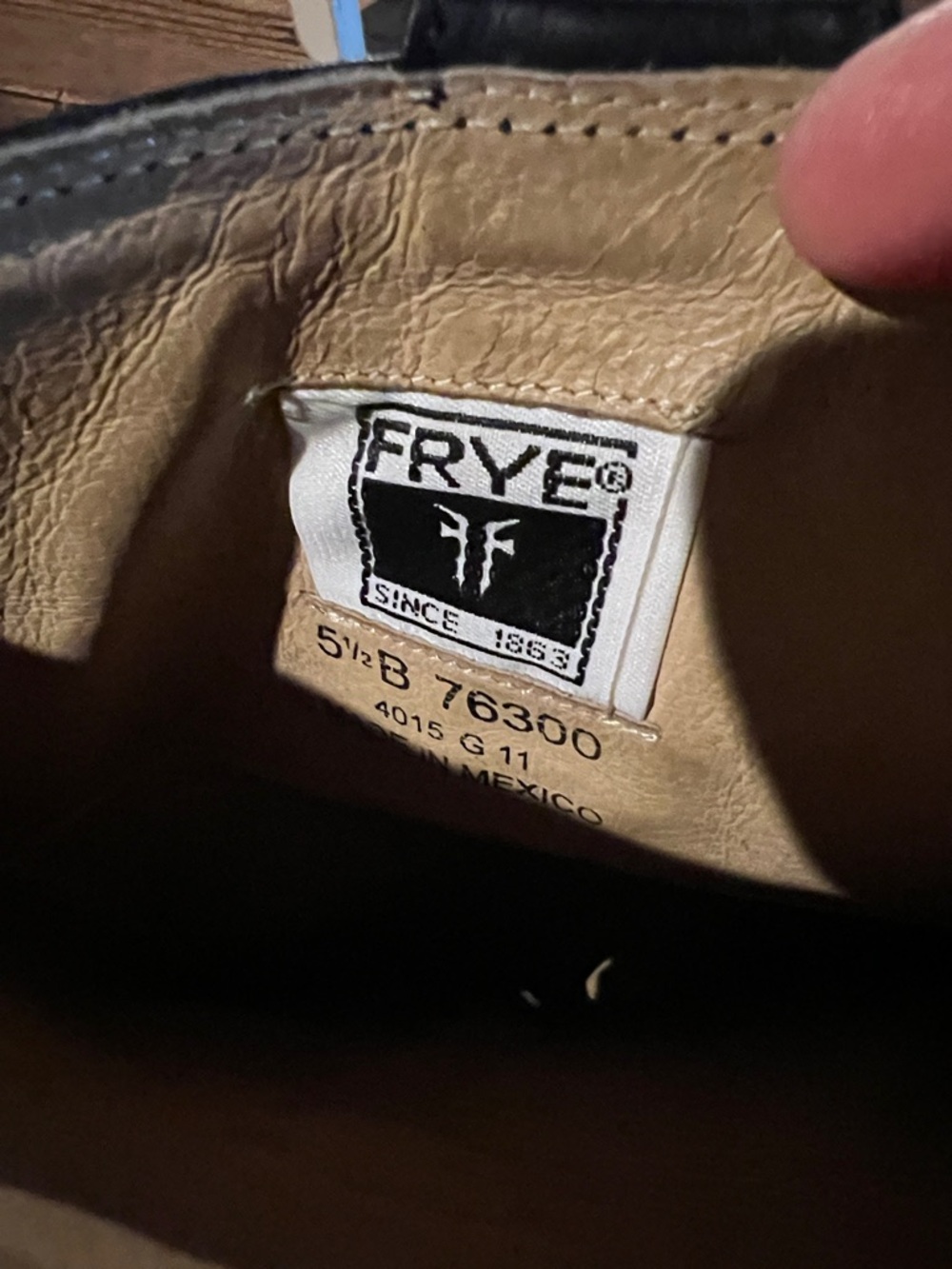 Frye Black Leather Mid-Calf Block Heel Boots - Picture 7 of 7
